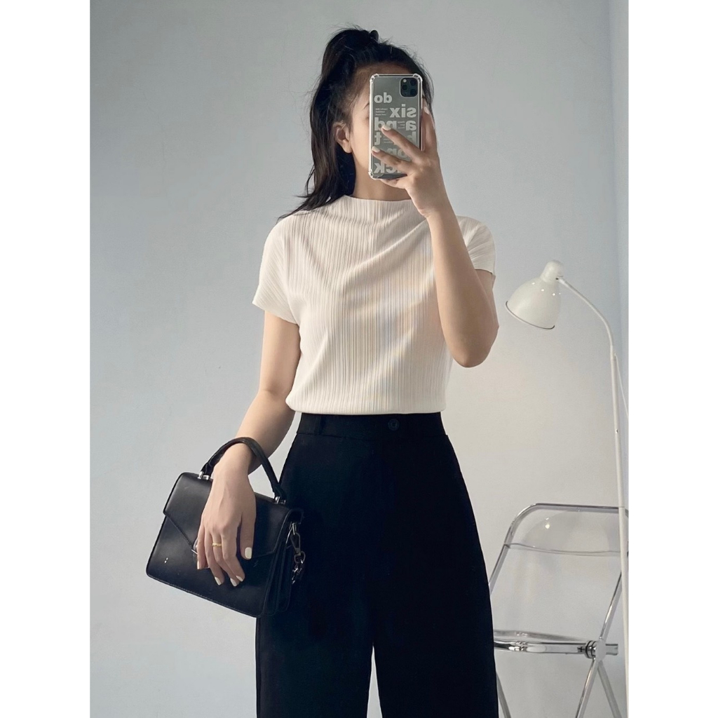 Quần vải suông mặc đi học đi làm phong cách Ulzzang Maia q09