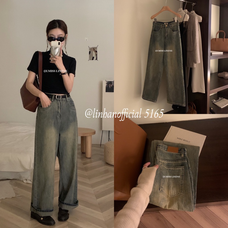 Quần jean bạc I Miss Linene 5165 (Hàng có sẵn)🇰🇷