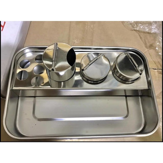 Bộ khay y tế 3 cốc đựng dụng cụ