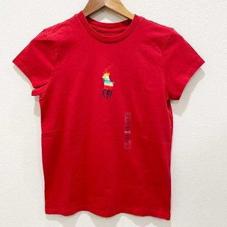 Áo thun nữ Polo Ralph Lauren Rainbow Pony, Red