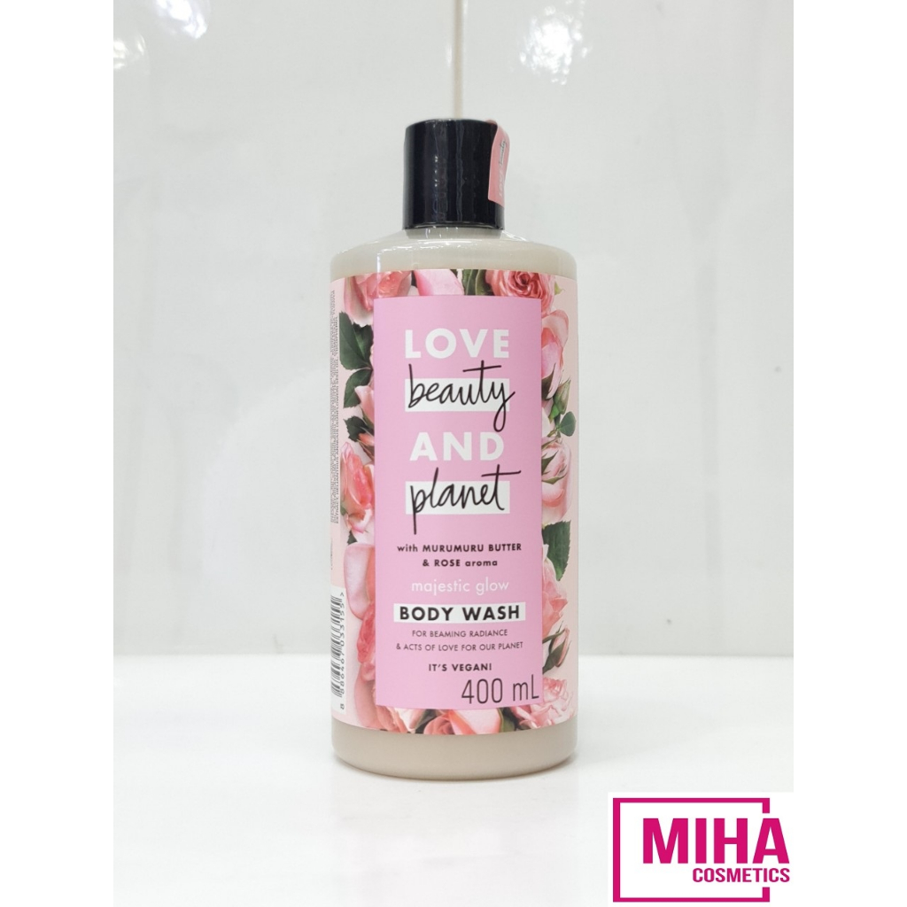 Sữa Tắm Sáng Da Rạng Rỡ Love Beauty And Planet Majectic Glow Body Wash Màu Hồng 400ml