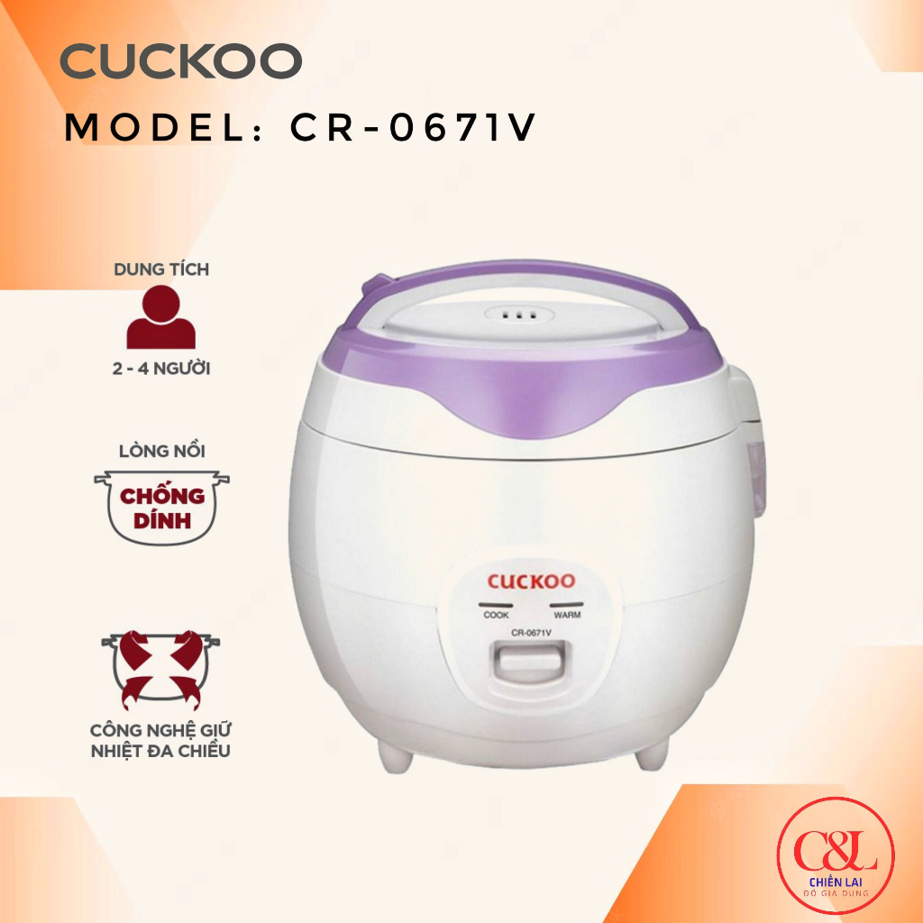 Nồi cơm điện Cuckoo 1 lít CR-0671V