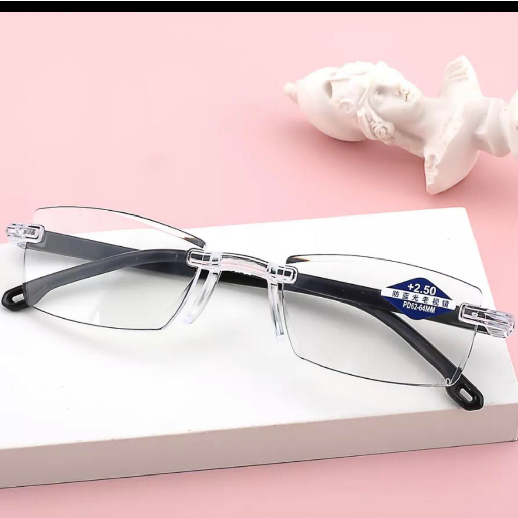 Kính lão/ viễn đọc sách , nhìn xa gọng không viền, hàng thời trang chống tia UV