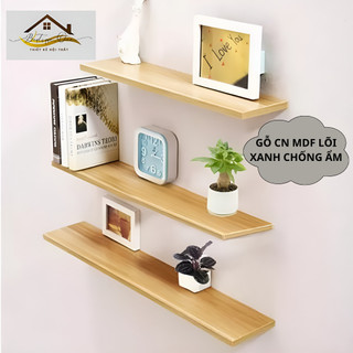 COMBO 3 thanh ngang kệ treo tường Rộng 40cm x sâu 15cm gỗ hiện đại