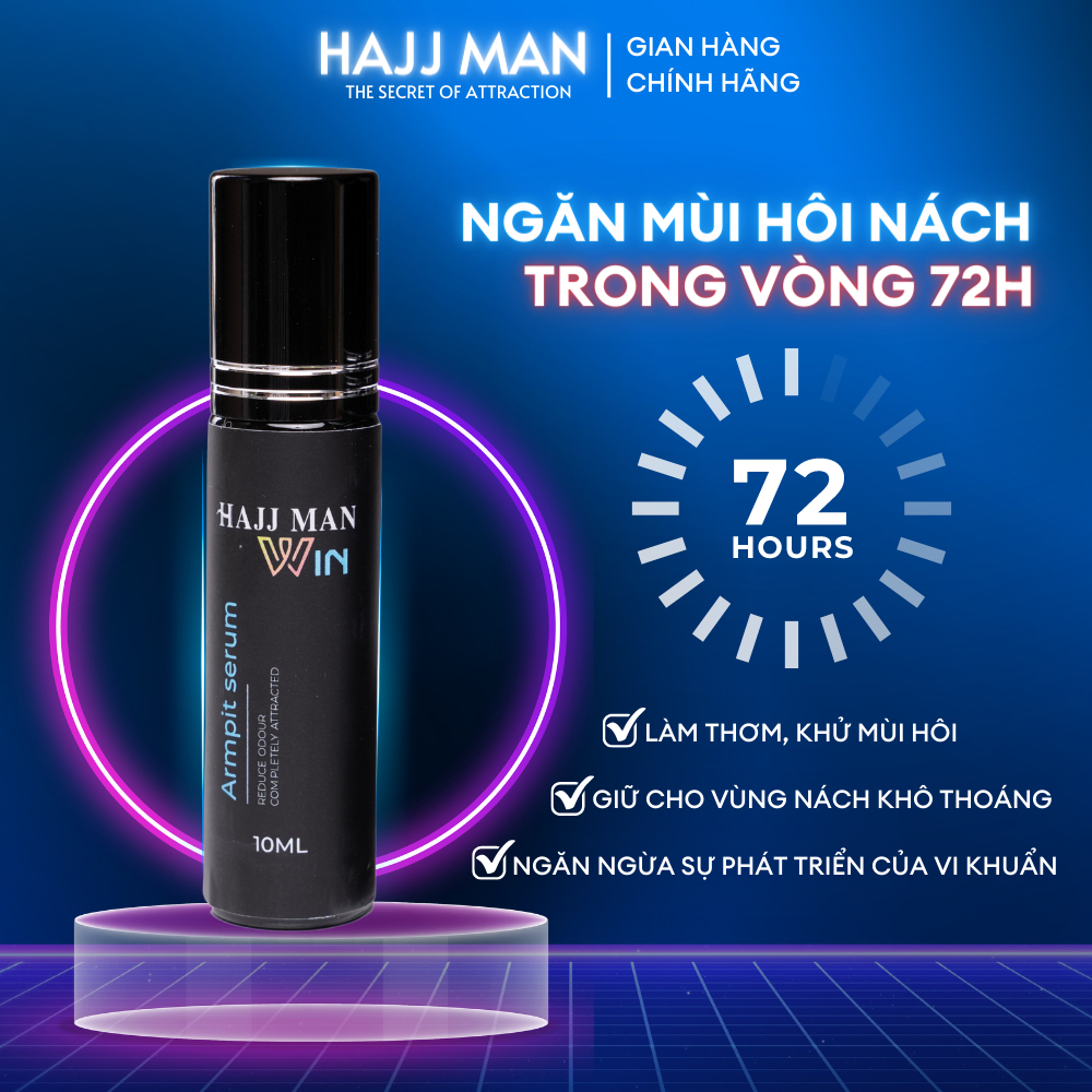 Dung dịch vệ sinh nam HAJJ MAN, hương bạc hà ultimate 100ml