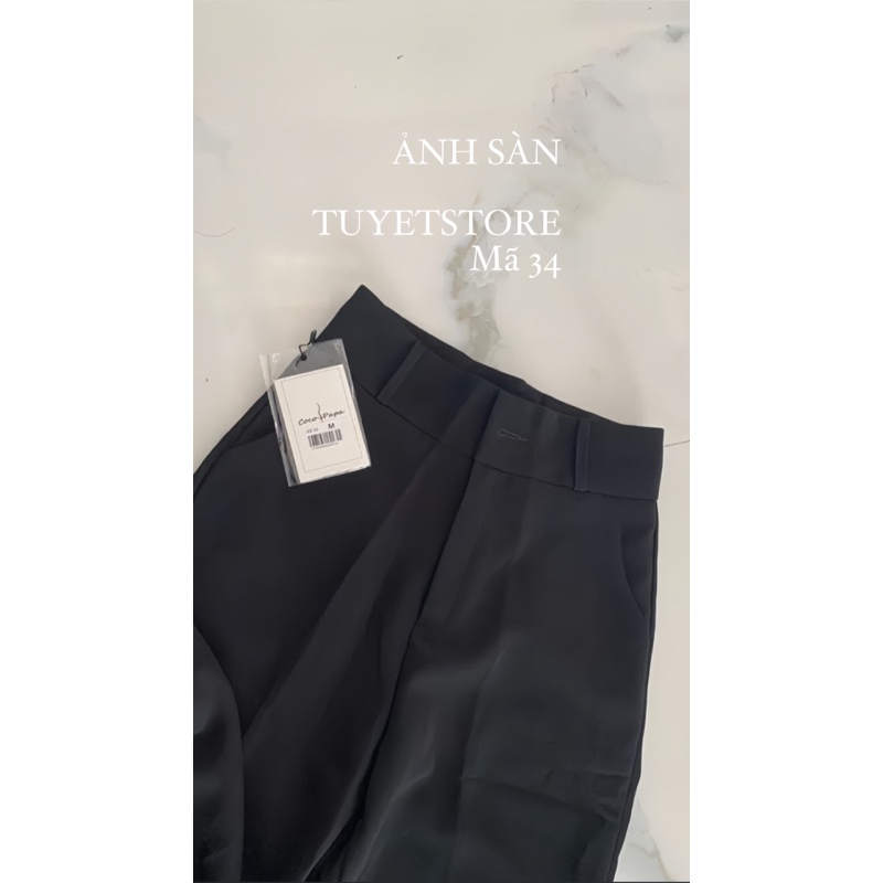 9 mã quần Tây Dài 94cm Lưng Cao