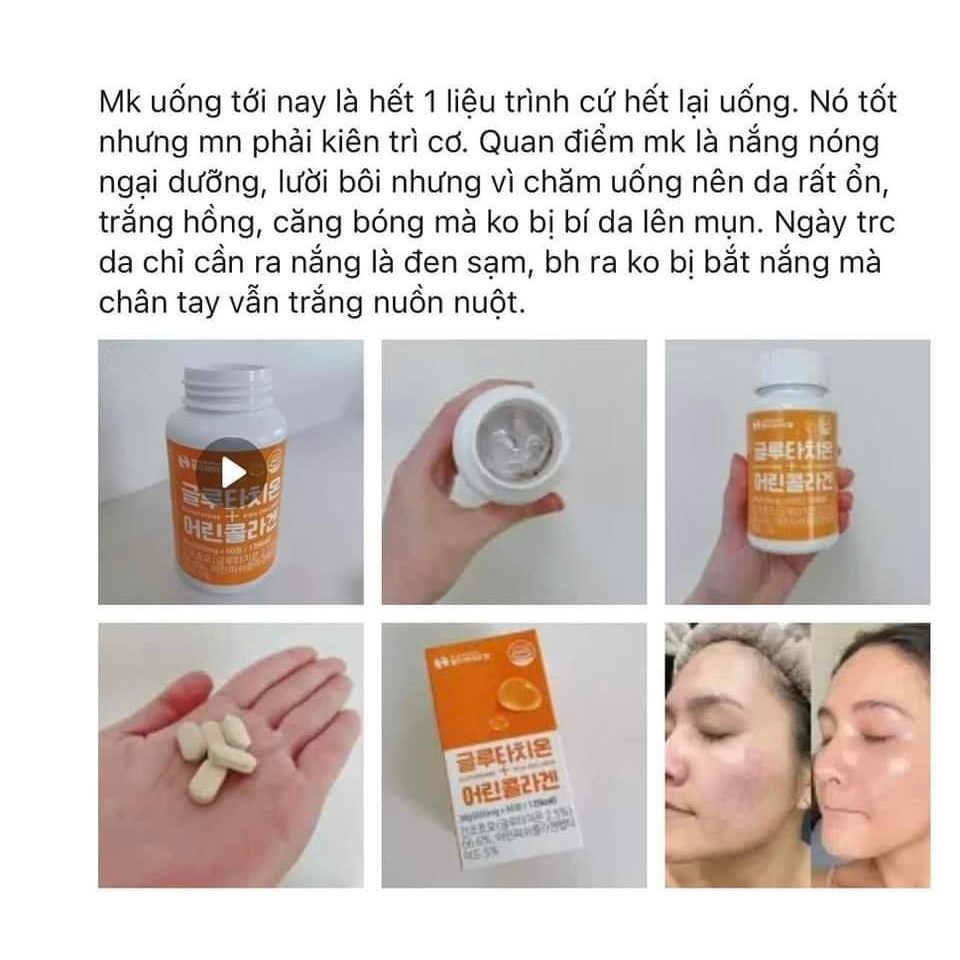 Viên uống trắng da World BioPharm Glutathione Fish Collagen