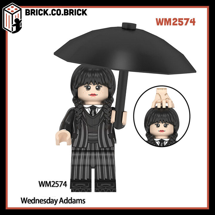 Đồ chơi Lắp ráp Bộ phim Truyền hình Mỹ Thứ Tư Thứ Tư Adams Mô hình Wednesday Adams WM2574-WM2575
