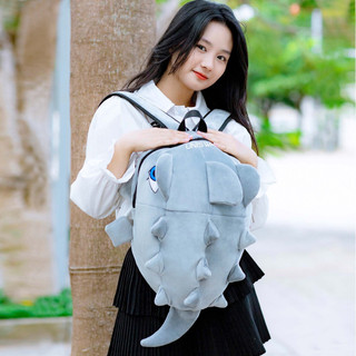 Balo Khủng Long đựng đồ dùng, sách vở, loại vải nhung mềm mịn cao cấp chuẩn thương hiệu UNISWAP
