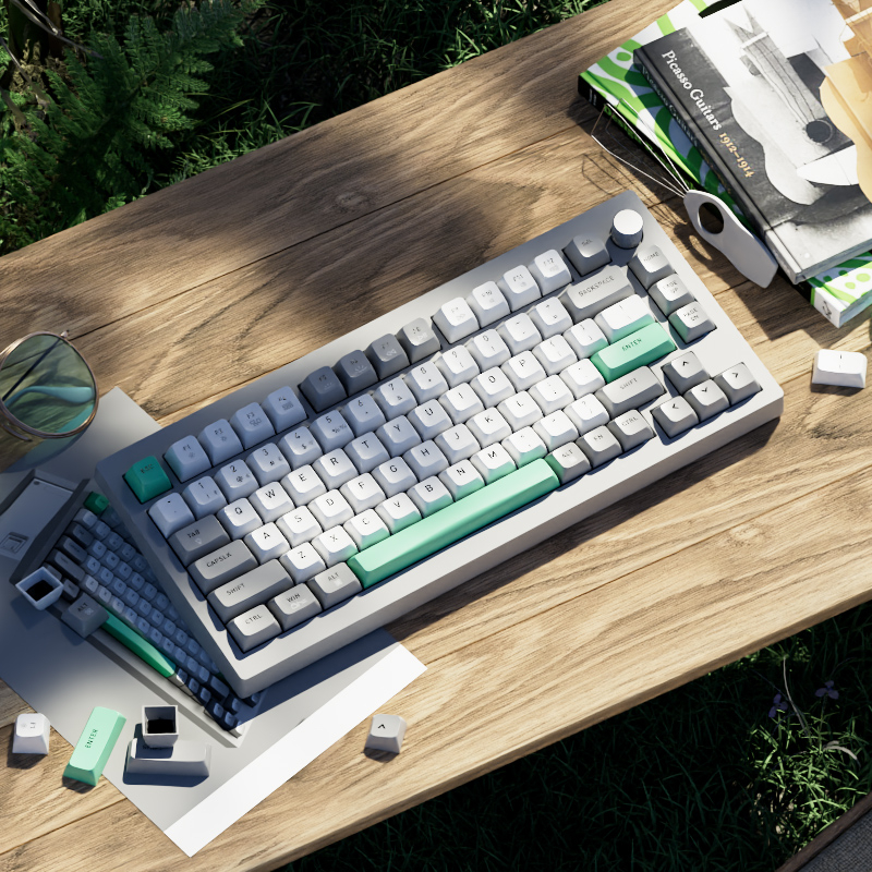 Bàn phím Jamesdonkey A3 mạch xuôi, Gasket mount, 3 mode kết nối, Led RGB, pin 3000mAh