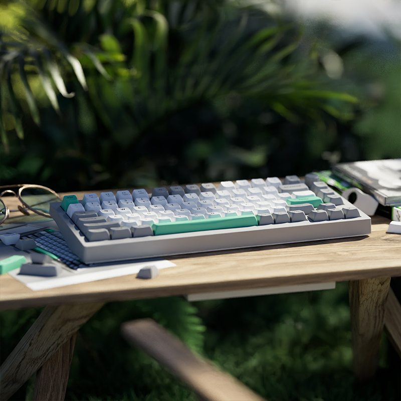 Bàn phím Jamesdonkey A3 mạch xuôi, Gasket mount, 3 mode kết nối, Led RGB, pin 3000mAh