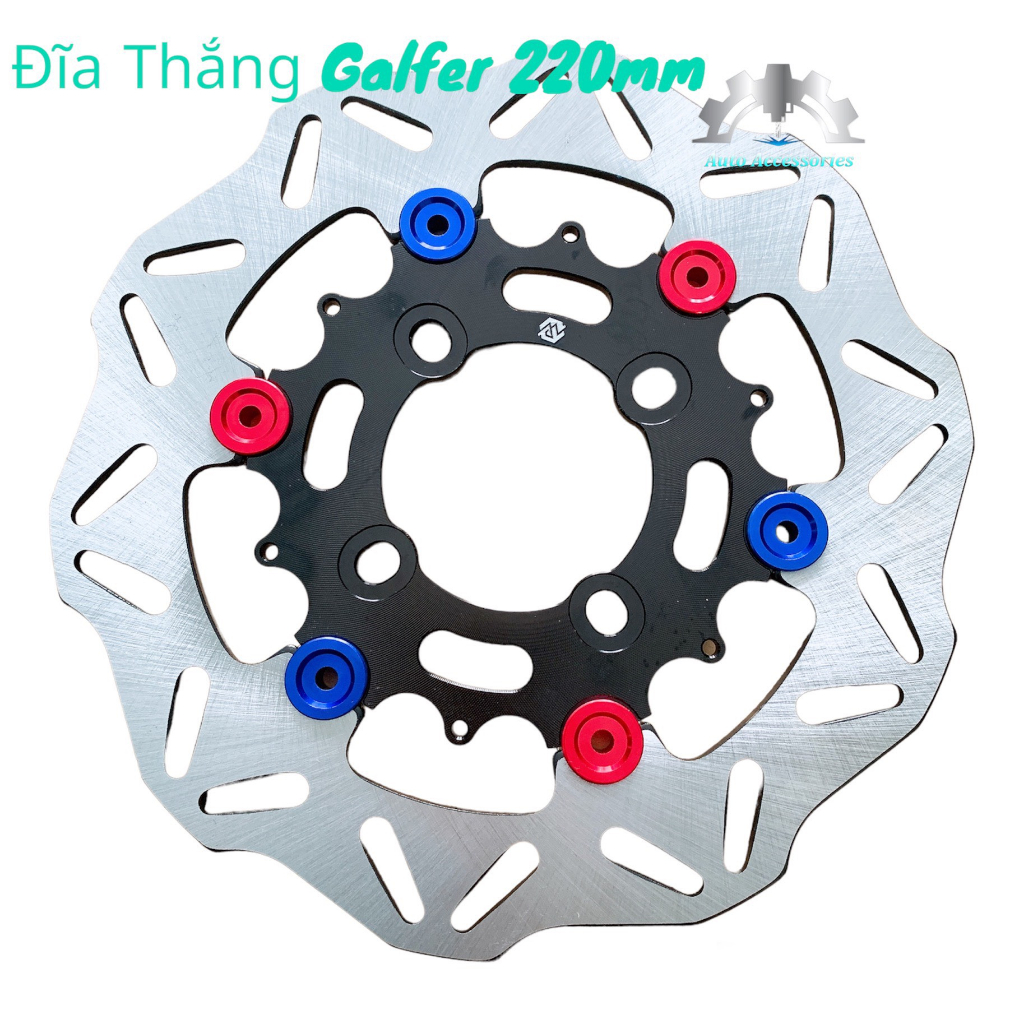 📌 Dĩa Thắng trước Khoen Inox 304 sáng bóng 5 lỗ size 267mm 👉 gắn trước Mâm Zin Ex150 Ex155