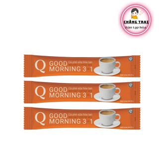 3 ống cà phê hòa tan trần quang 3in1 good morning