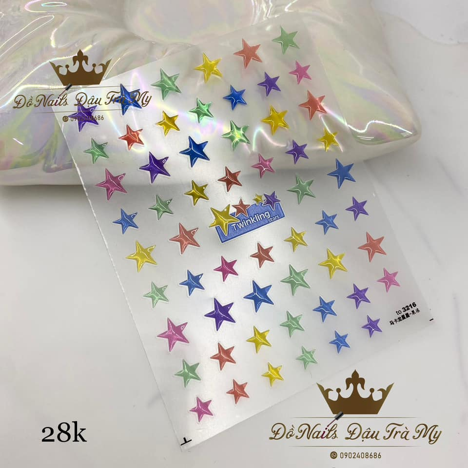 Phụ kiện nail - Sticker Tomoni ngôi sao
