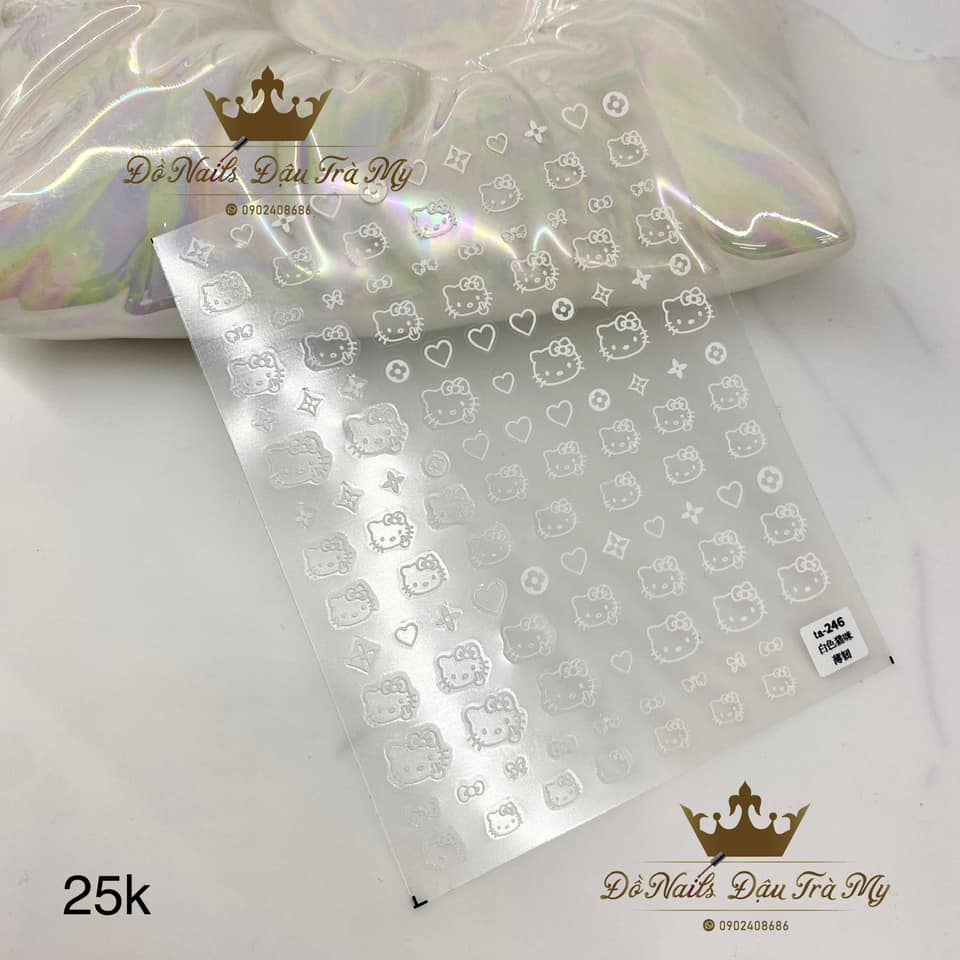 Phụ kiện nail - Sticker Tomoni Hello Kitty