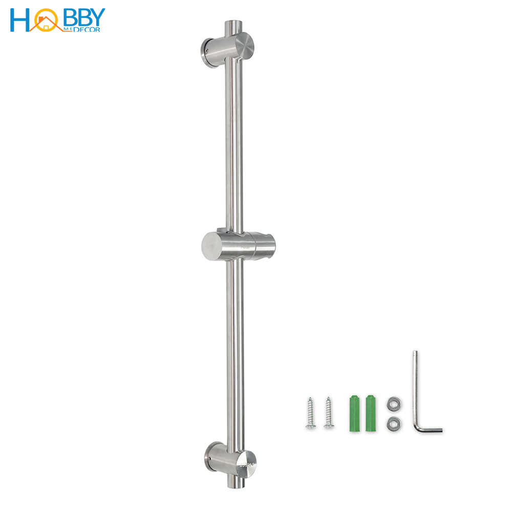 Thanh giá treo vòi hoa sen tắm điều chỉnh độ cao Hobby Home Decor GVST inox 304 - 2 loại tùy chọn