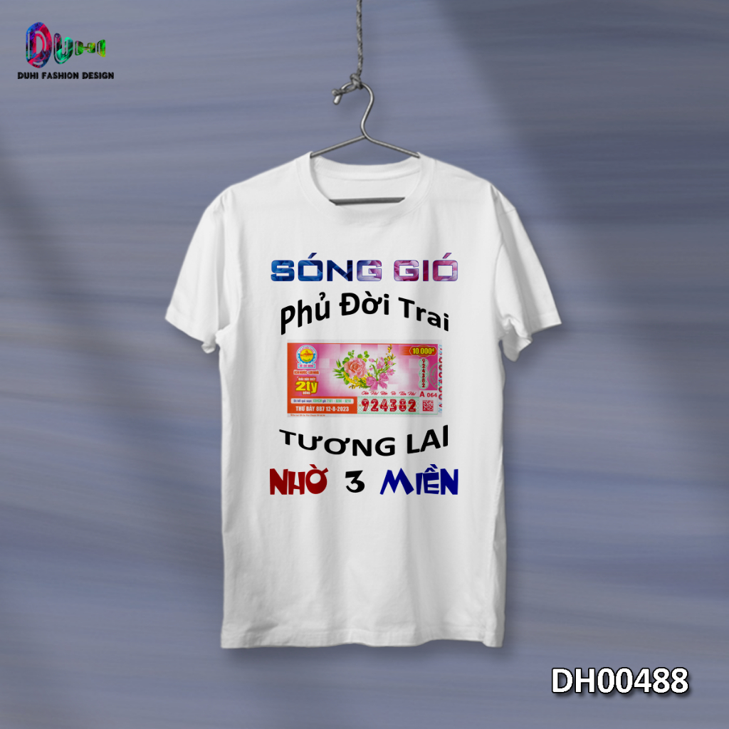 DH00488 - Áo Thun DUHI, Áo Phông (Sóng Gió Phủ Đời Trai - Tương Lai Nhờ 3 Miền)