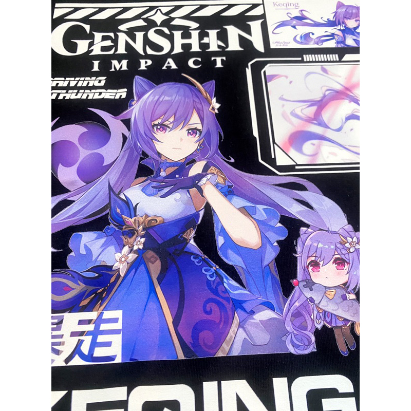 Áo phông Genshin Impact: Keqing 100% Cotton Nam / Nữ by The Runaway