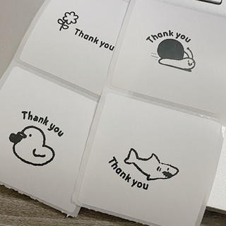 10 Tem dán decal hình động vật trang trí hộp carton