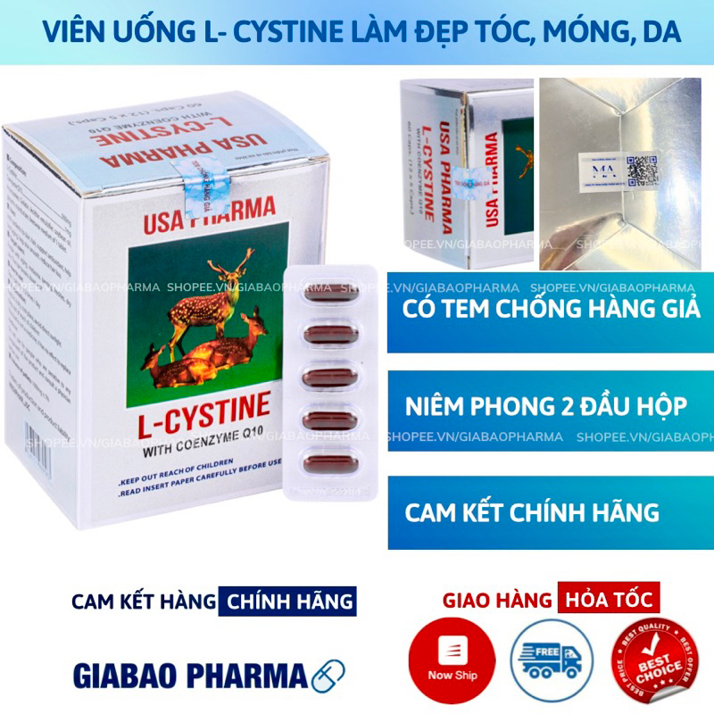 VIÊN UỐNG TỔNG HỢP LÀM ĐẸP DA, TÓC, MÓNG L-CYSTINE