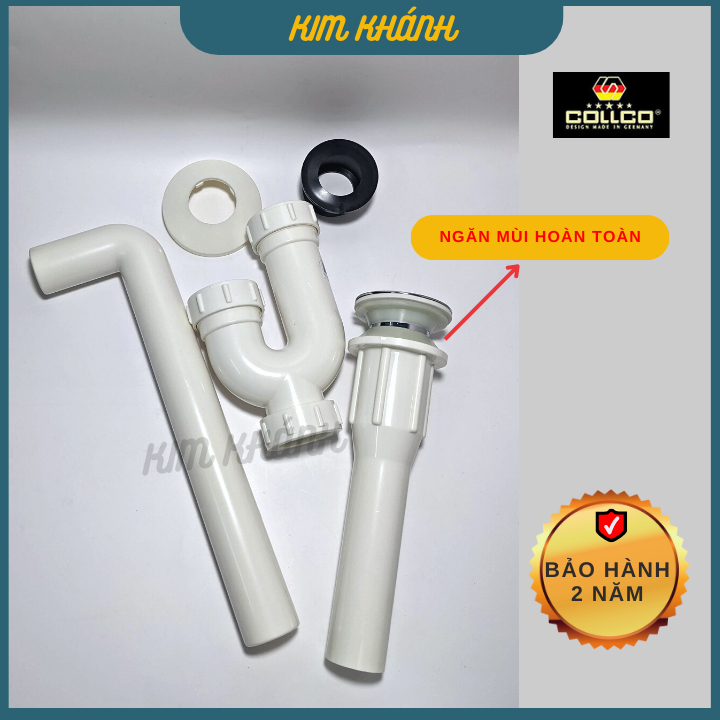 Xi phông chậu rửa mặt nhựa dày, xi phông thoát nước rửa mặt lavabo của Đức -Xi phông lật
