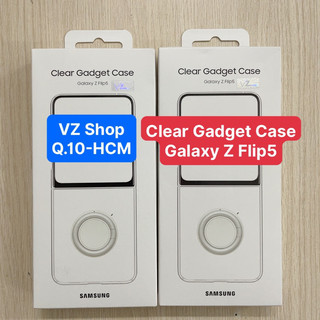 new nguyên seal-Ốp lưng NHỰA CỨNG trong suốt linh hoạt Clear Gadget Case cho Samsung Galaxy Z Flip5