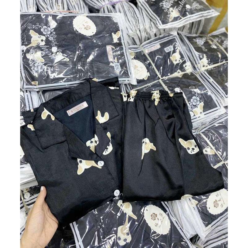 Bộ Pizama meo meo QC kèm ảnh thật