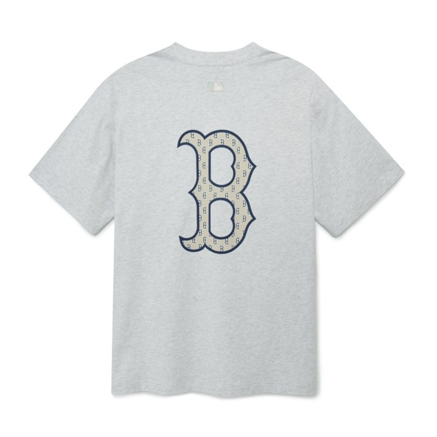 - ÁO THUN MLB - BIG LOGO B MONO - XÁM - CODE: 3ATSM0233-43MGL