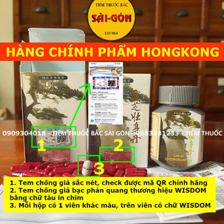 Lin- zin chongsuntan - linh chi tráng thân đơn hộp 50 viên