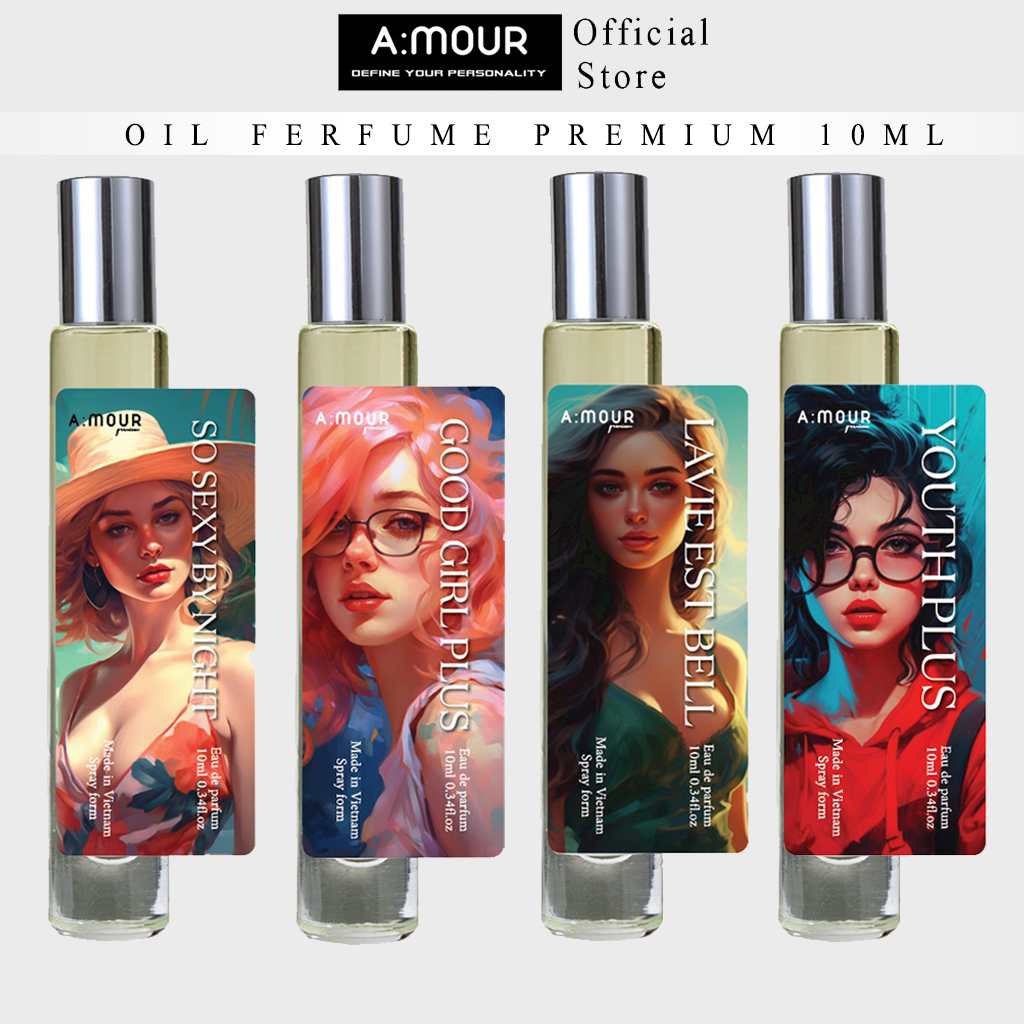 Tinh Dầu Nước Hoa Nữ Bad Girl Plus Nguyên Liệu Nhập Pháp Hương Thơm Quyến Rũ, Ngọt Ngào 10ml và 2ml - Dạng Xịt