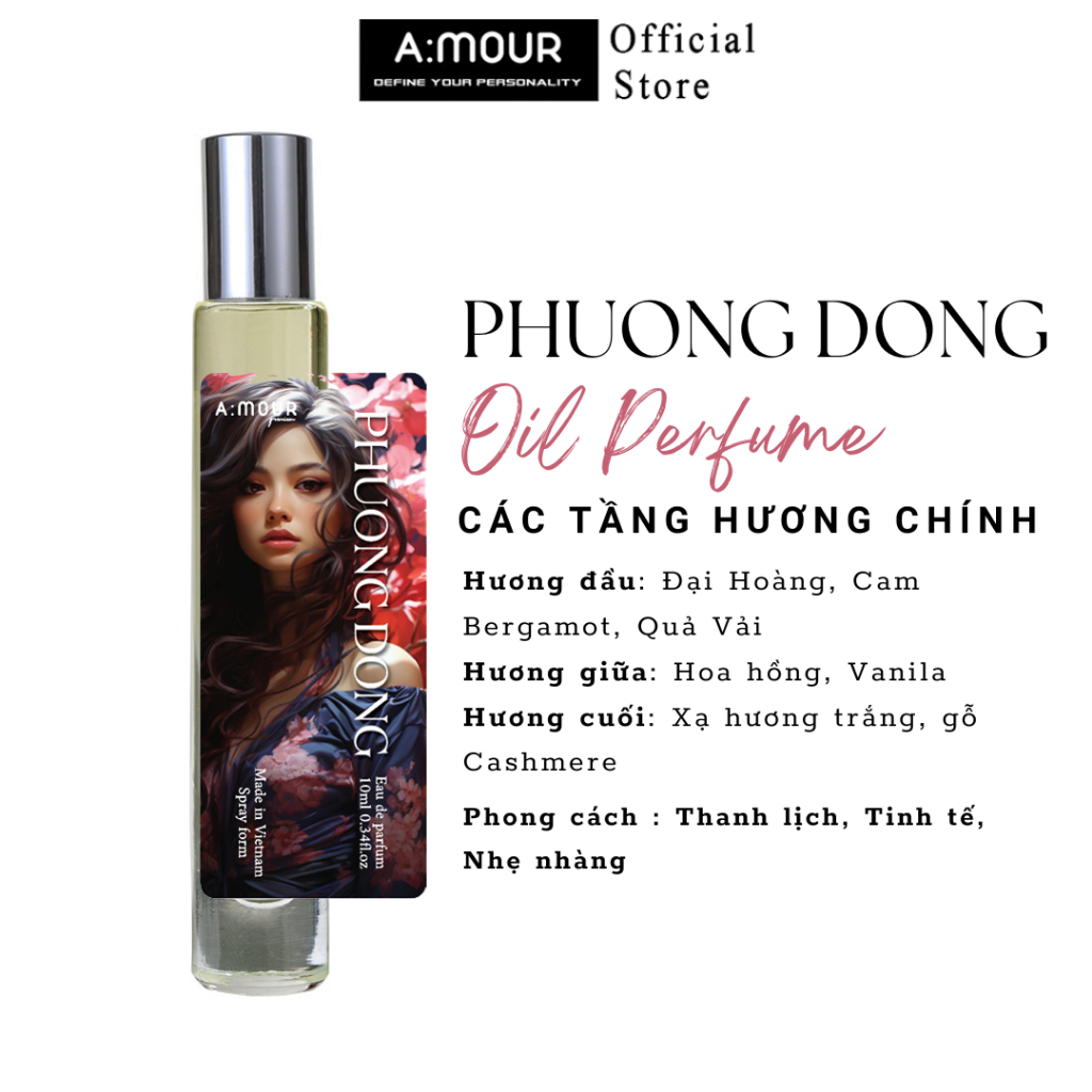 Tinh Dầu Nước Hoa Nữ Phương Đông Nguyên Liệu Nhập Pháp Hương Thơm Mộc Mạc, Sang Trọng 10ml và 2ml - Dạng Xịt