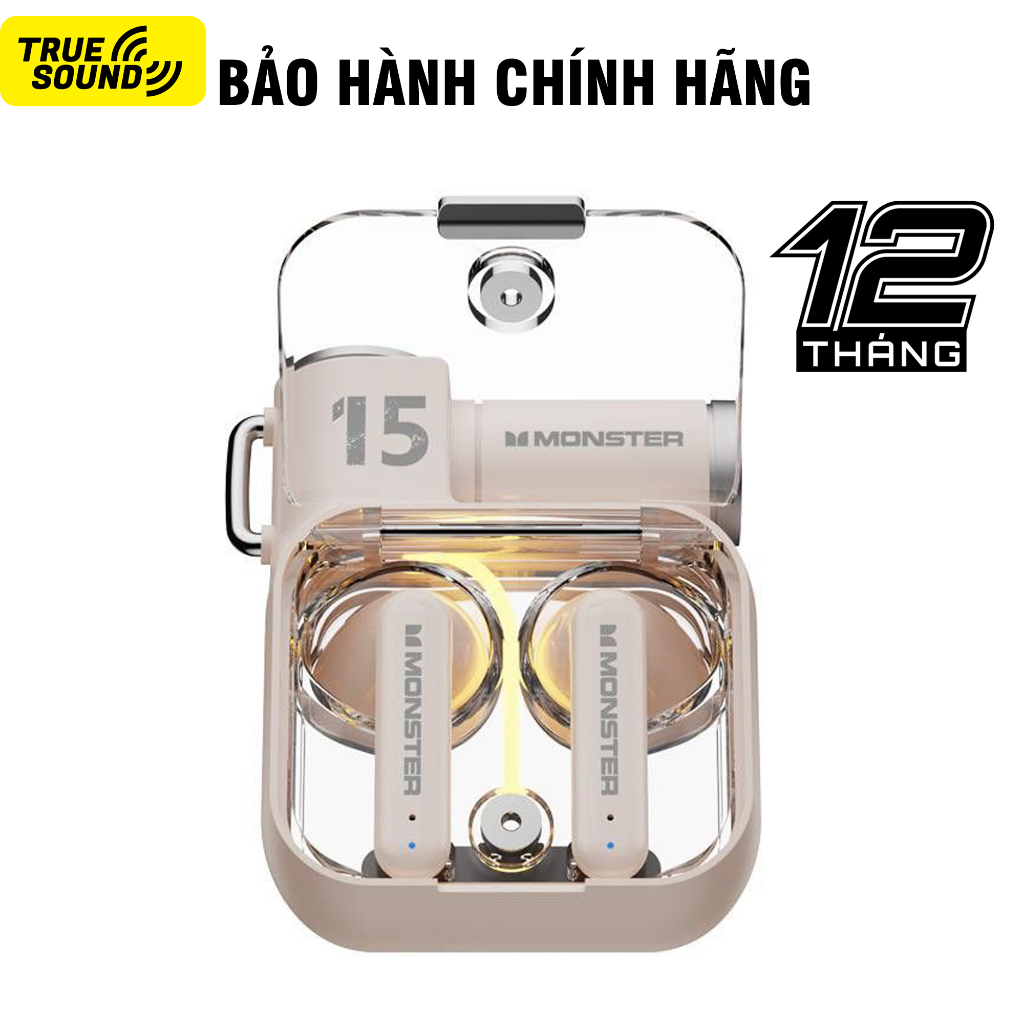 Tai nghe Bluetooth MONSTER XKT15 V5.3. Giảm tiếng ồn, chống nước.