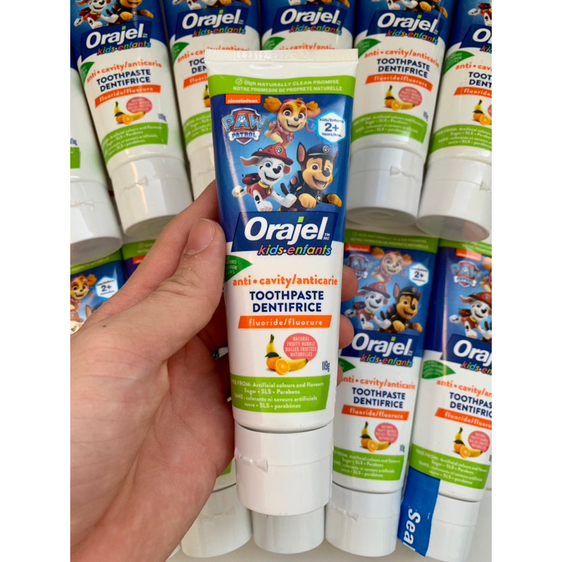 Kem Đánh Răng Orajel Kids Paw Patrol Fluoride Toothpaste của Canada - 119g