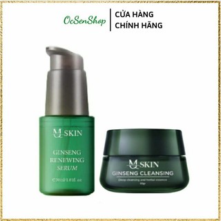 Combo serum tái tạo da sâm cao rừng và bột rữa mặt