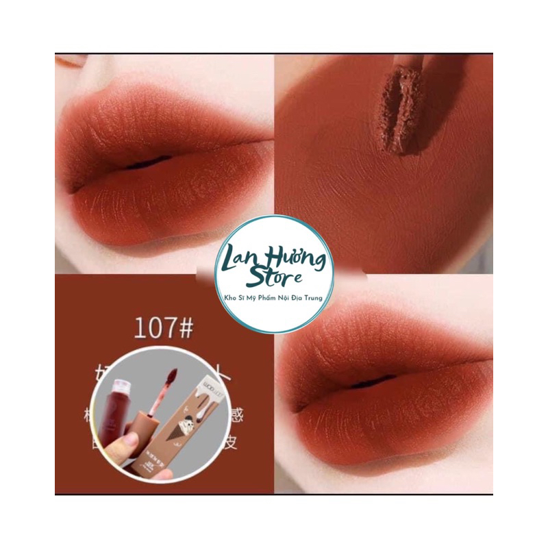 Son Wodwod Ice Cream Chất son mịn màu dupe a12,bibia