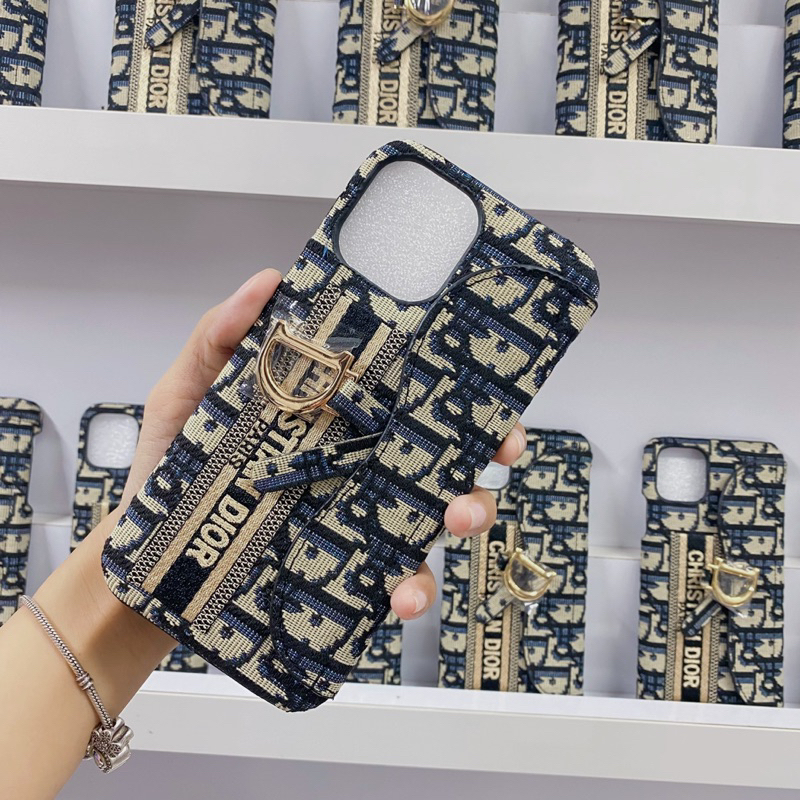 Ốp lưng Di.o.r. ví sang chảnh cao cấp dành cho 11Promax/Xs Max/X/8plus/7plus/12Promax/12Pro/12/11/13/13Pro/13Promax