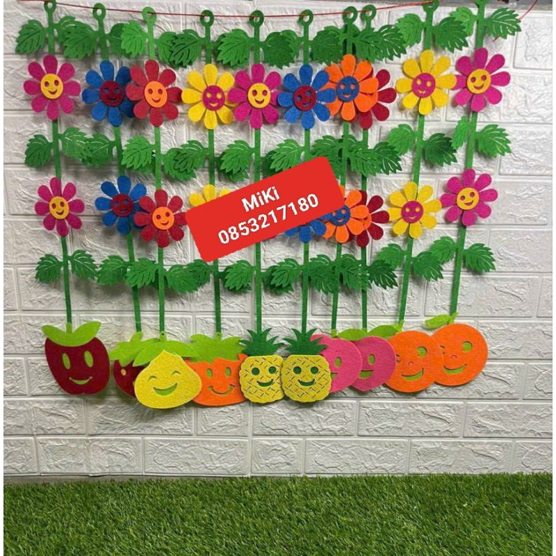 Rèm cửa trang trí làm từ nỉ