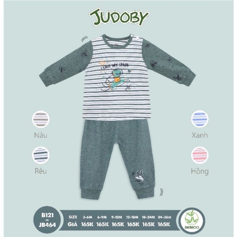Bộ dài tay Judoby, Dokma cài vai nhiều mẫu cho bé trai JB146, JB464, JB462