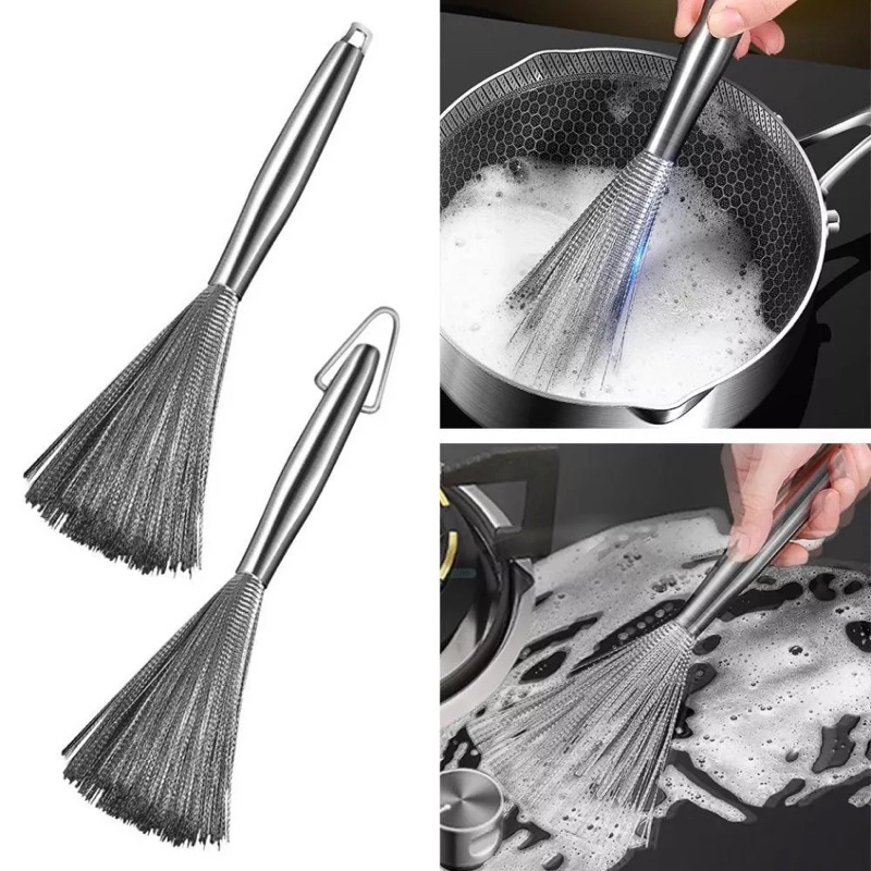 Chổi cọ rửa xoong nồi kim loại đa năng sạch sẽ