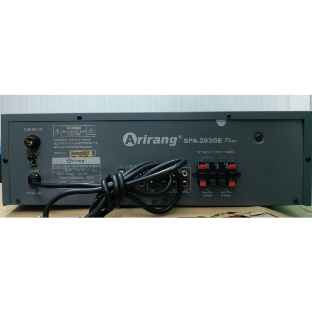 Amply Arirang SPA-203GE PLUS đồ cũ hàng chính hàng nghe ok 100%