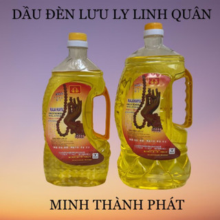 Dầu đèn lưu ly thắp đèn thờ không mùi không khói không muội màu vàng, đỏ