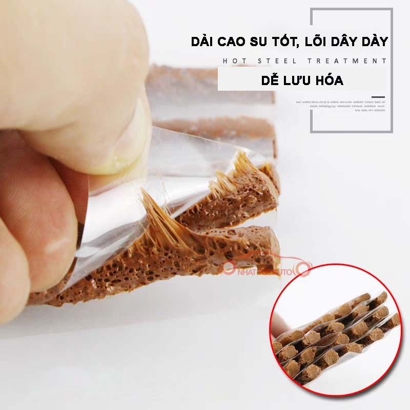 THANH CAO SU VÁ XE MÁY, Ô TÔ ĐỦ LOẠI, CÂY CAO SU KHÔNG CẦN KEO DÙNG CHO XE KHÔNG SĂM NHIỀU CỠ KHÁC NHAU