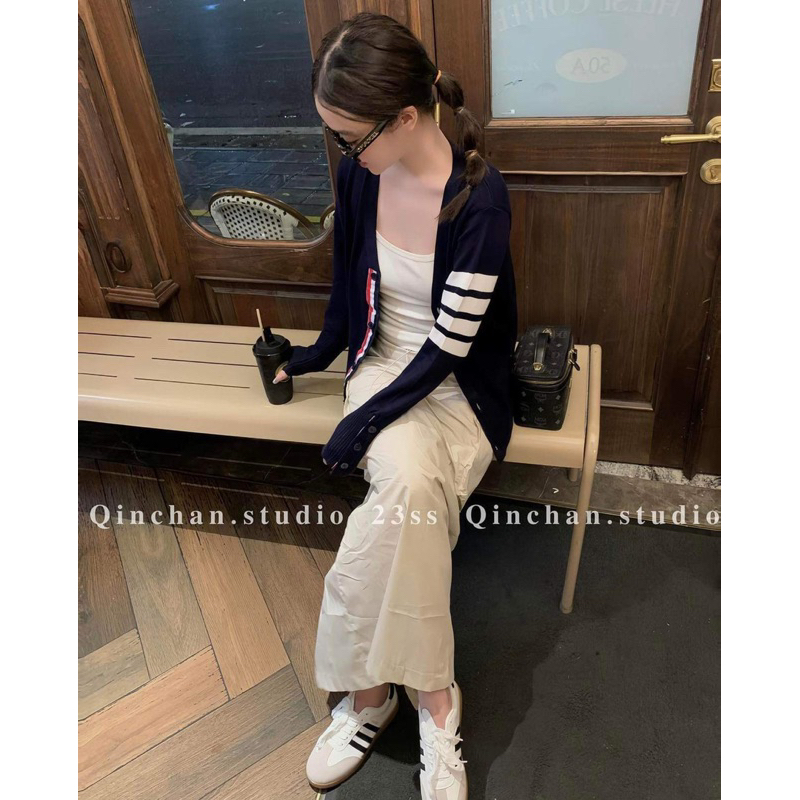 Áo khoác cadigan Thom gạch tay TC12