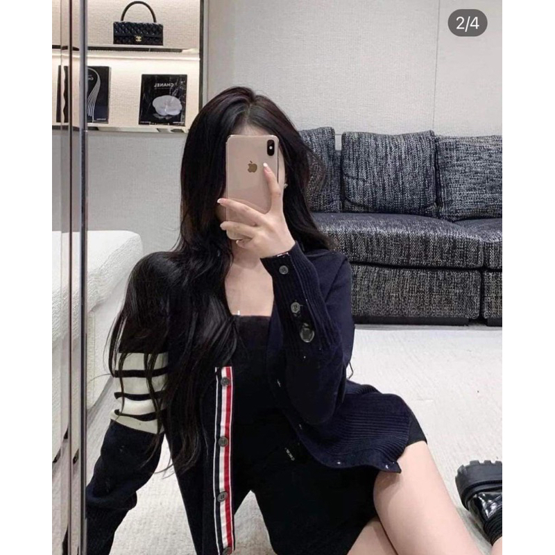 Áo khoác cadigan Thom gạch tay TC12