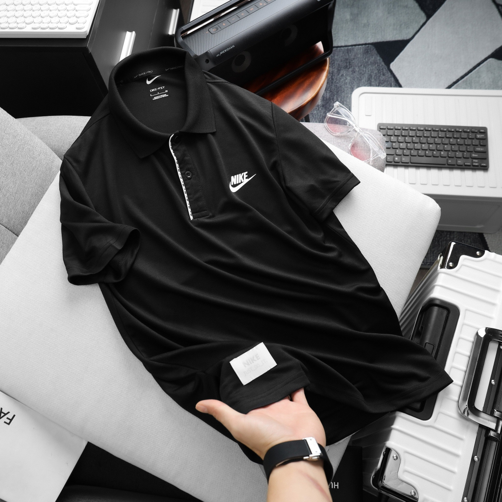 Áo thun polo thể thao, áo đánh golf chất thun đẹt kim thoáng mát, co giãn PL15