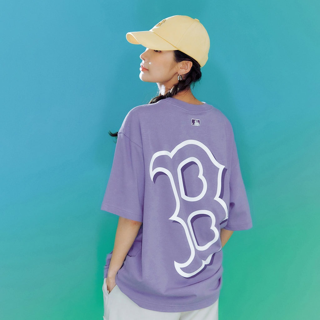 - ÁO THUN MLB - BASIC MEGA LOGO B - TÍM - CODE: 3ATSB0433-43LDD