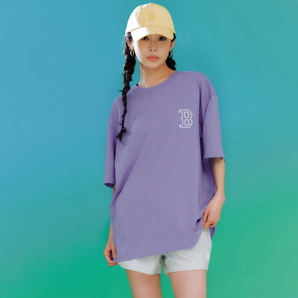 - ÁO THUN MLB - BASIC MEGA LOGO B - TÍM - CODE: 3ATSB0433-43LDD