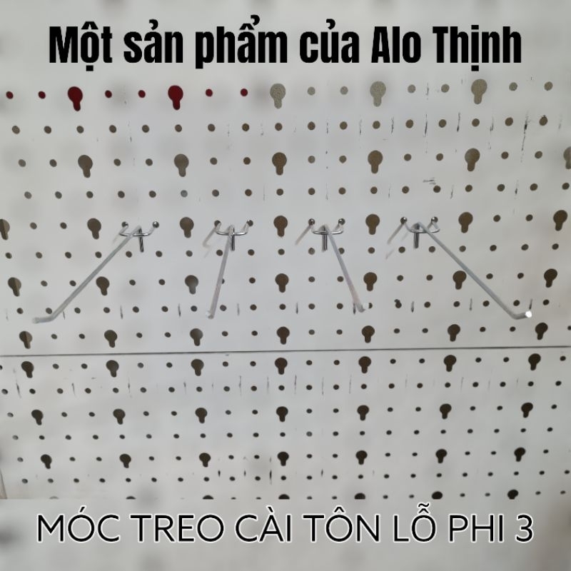 Móc cài tôn lổ thân móc 3li chân 3 li giá rẻ 10cm-15 cm-20cm