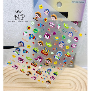 sticker dán móng nổi 5D trang trí móng