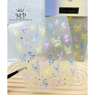 sticker dán móng nổi 5D trang trí móng